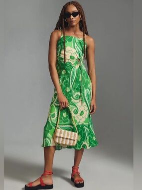 Farm Rio Tropical Groove Midi Dress Size Small
